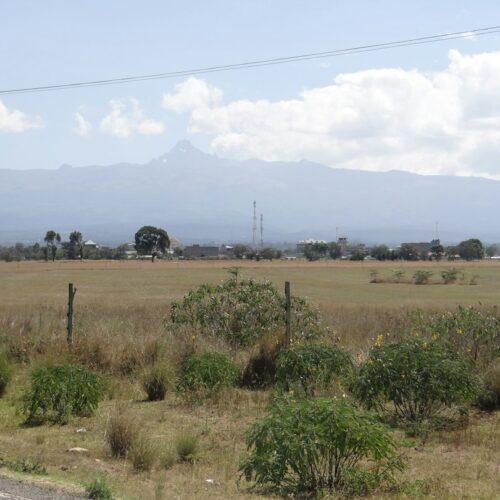 Mount Kenya seen from the Mweiga to Naro Moru road