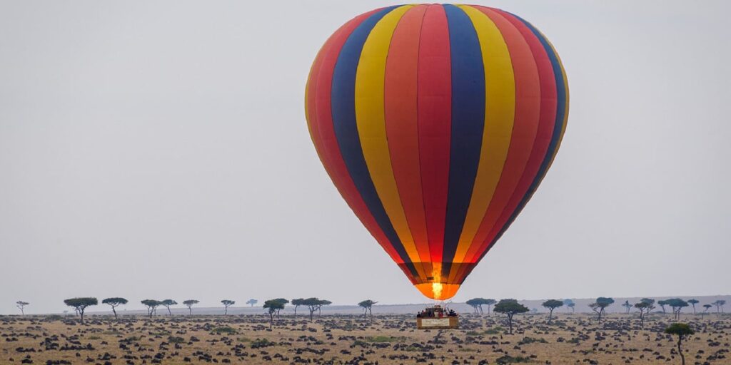 Hot air balloon safari