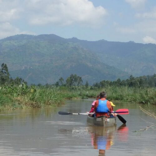 canoe trip on the Mukungwa River Rwanda primate safari
