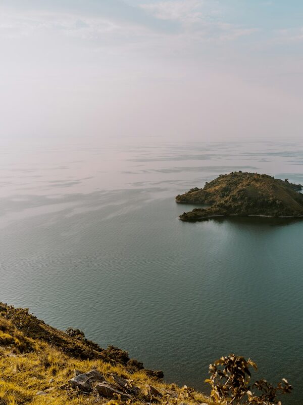 Island on Lake Kivu, Rwanda